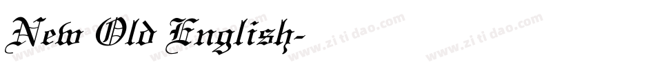 New Old English字体转换